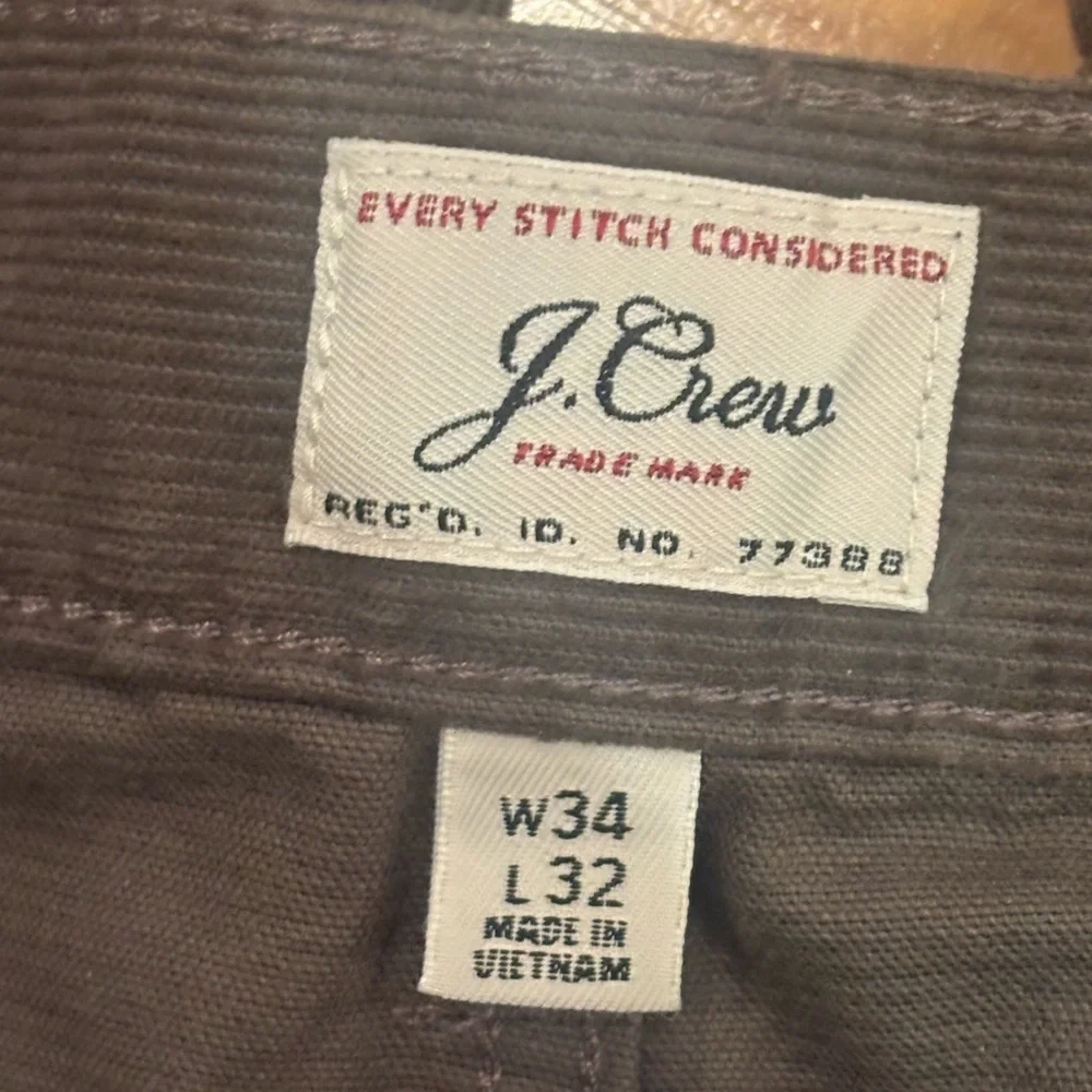 J. Crew Men's‎ Dark Gray Corduroy Pants